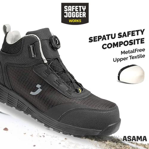 [EZO.5700016] [FREE SARUNG TANGAN] Sepatu Safety Jogger Asama  S3S MID TLS Sepatu Kerja Proyek