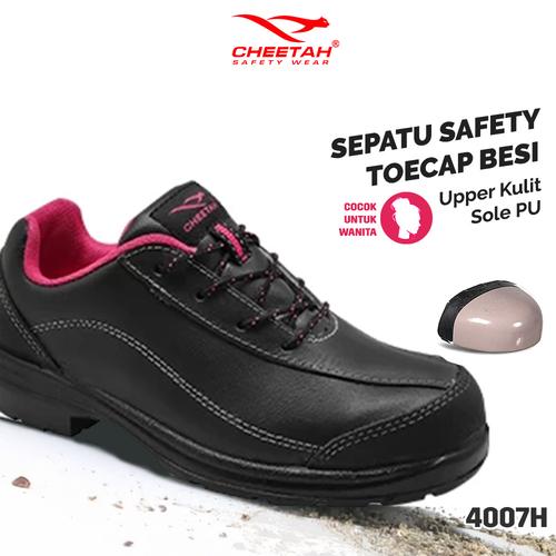 [EZO.5700026] Sepatu Safety Cheetah 4007H Original Lady Steel ToeCap Kerja Proyek Wanita