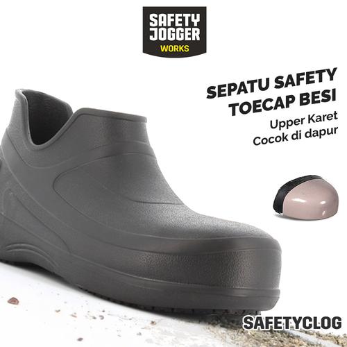 [EZO.5700076] [FREE SARUNG TANGAN] Sepatu Safety Jogger Safetyclog / Safety Shoes Chef Dapur Anti Slip