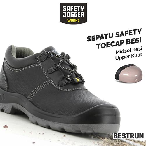 [EZO.5700079] [FREE SARUNG TANGAN] Sepatu Safety Jogger Original Bestrun S3 Original / Sepatu Proyek Pria Kerja