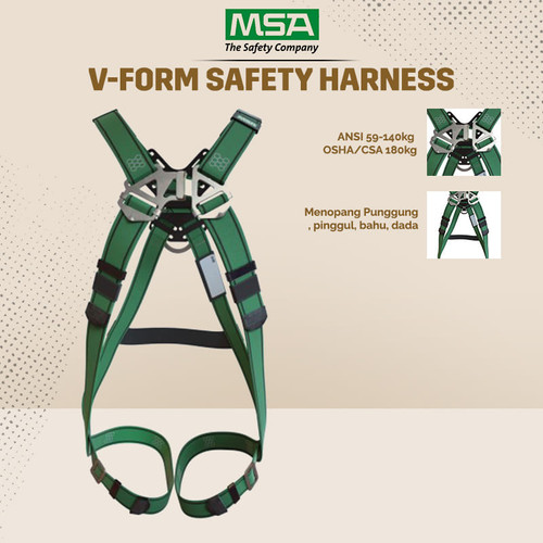 [EZO.5700109] MSA V-Form Safety Harness 10197200 Original