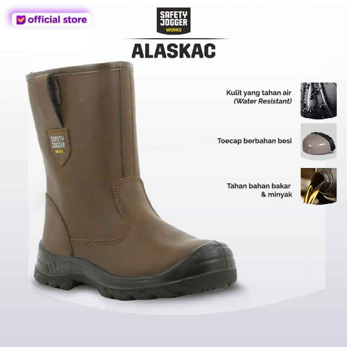 [EZO.5700122] Sepatu Safety Jogger ALASKAC S3 SRC / Sepatu Safety boot Brown