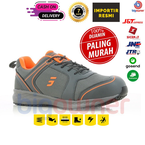 [EZO.5700152] Sepatu Safety Jogger Original Balto Grey / Safety Shoes Sepatu Proyek