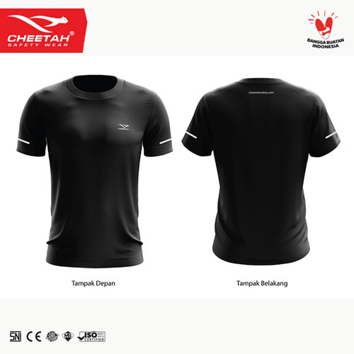 [EZO.1200003] Cheetah Jersey Daily Active Wear (Black)