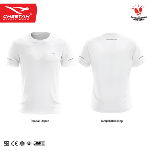 [EZO.1200004] Cheetah Jersey Daily Active Wear (White)