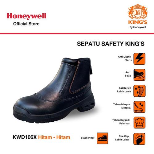 [EZO.4500012] Sepatu Safety Kings Safety Shoes Original KWD106X Black Boots