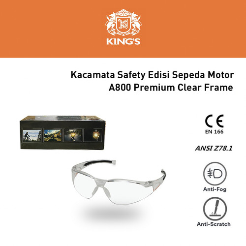 [EZO.4500058] Kacamata Safety Clear Sepeda Motor Rider Edition Kings by Honeywell