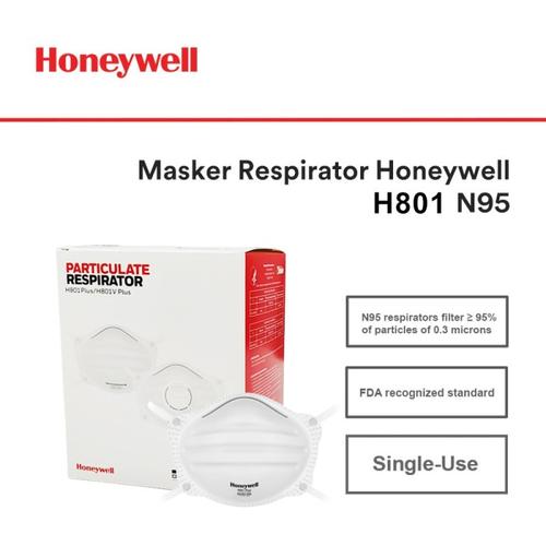 [EZO.4500072] Masker N95 Honeywell H801P Respirator Original - 1 Box isi 20 Masker