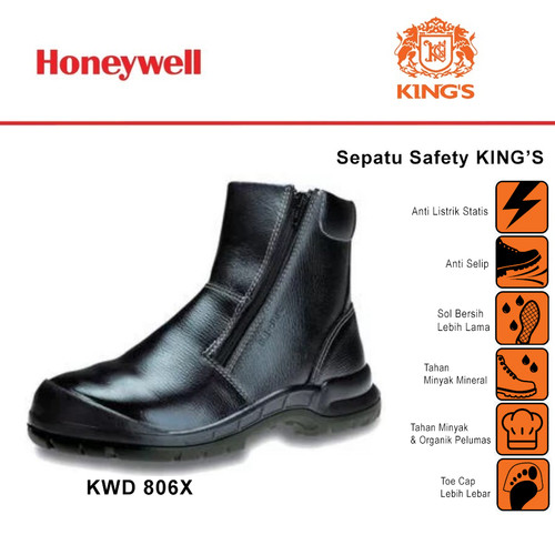 [EZO.4500077] Kings Sepatu Safety Shoes Model Boots Original KWD806X