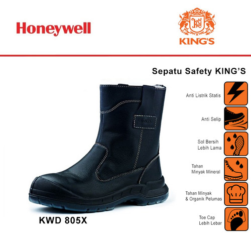 [EZO.4500078] Kings Sepatu Safety Shoes Model Boots Original KWD805X