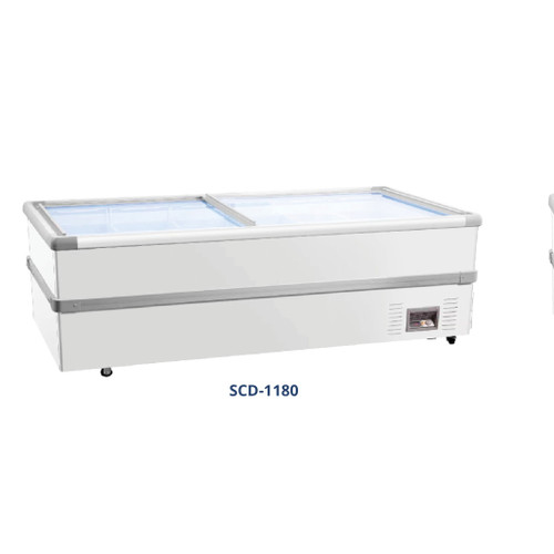 [EZM.7100034] GEA ISLAND FREEZER SCD-1180 / Freezer Pintu Kaca Sliding Flat 960 L