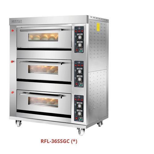 [EZM.7100082] GETRA GAS BAKING OVEN RFL-36SSGC / OVEN ROTI 3 DECK 6 LOYANG