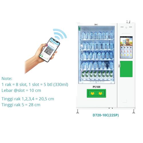[EZM.7100118] Mesin Penjual Otomatis Type: D720-10C(22SP)