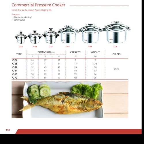 [EZM.7100139] Panci Presto Komersial Type: C-70