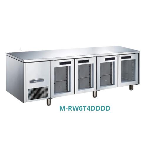 [EZM.7100178] GLASS DOOR S/S UNDER COUNTER M-RW6T4DDDD (CHILLER)