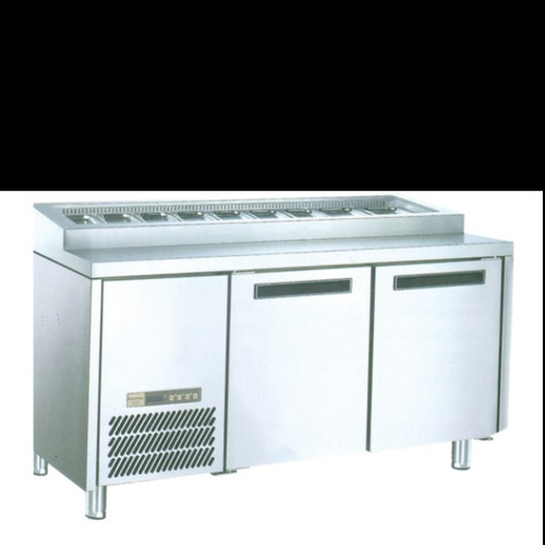 [EZM.7100233] Stainless Steel Under Counter Chiller For Salad & Pizza Type: PW-10