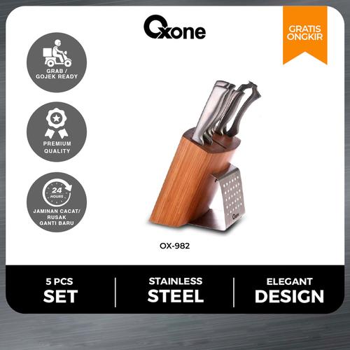 [EZO.4700019] Oxone OX982 Master Knife Bamboo Block Set