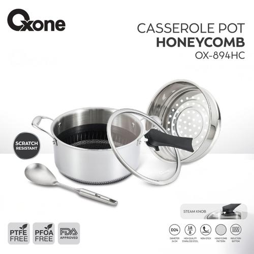 [EZO.4700043] Oxone OX894HC Casserole Pan Honey Comb anti lengket