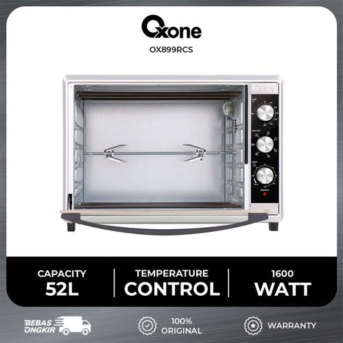 [EZO.4700134] Oxone OX-899RCS Oven Listrik 52L Stainless Steel  Anti Karat - Silver