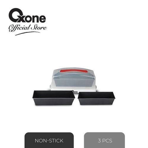 [EZO.4700135] Oxone OX402SQ 3Pcs Loaf Pan Set - STAINLESS STEEL