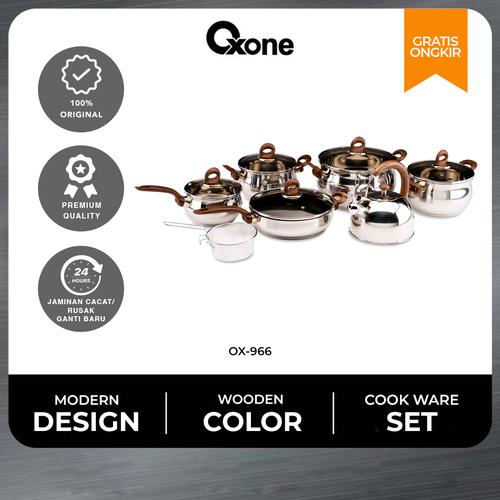 [EZO.4700146] Oxone OX966 Classic Cookware Set - Stainless Steel