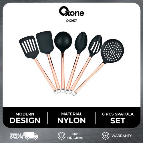 [EZO.4700150] Oxone OX957 Sodet Spatula Set Kitchen Tools 6 Pcs Premium