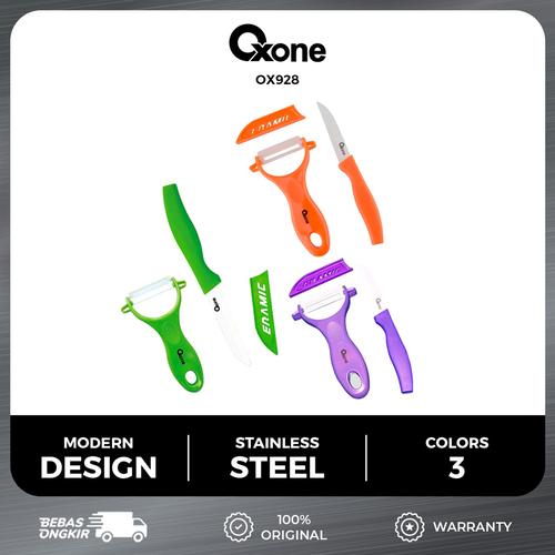 [EZO.4700173] Oxone OX928 Keramik Knife Set Kitchenware - random