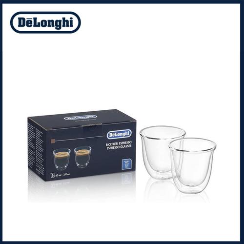 [EZO.1300128] DeLonghi - Espresso Glass 90ml - Cangkir Gelas Kopi