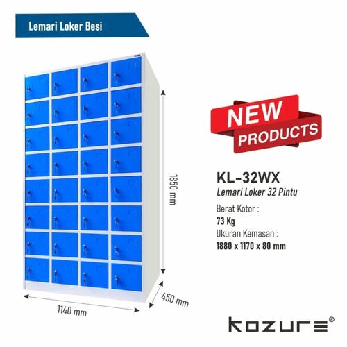 [EZO.7400009] Locker-Locker Besi Kozure KL-32 WX free  ongkir wilayah jak-Tang