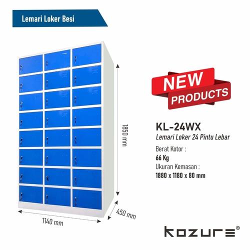 [EZO.7400010] Locker-Locker Besi Kozure KL-24 WX free  ongkir wilayah jak-Tang