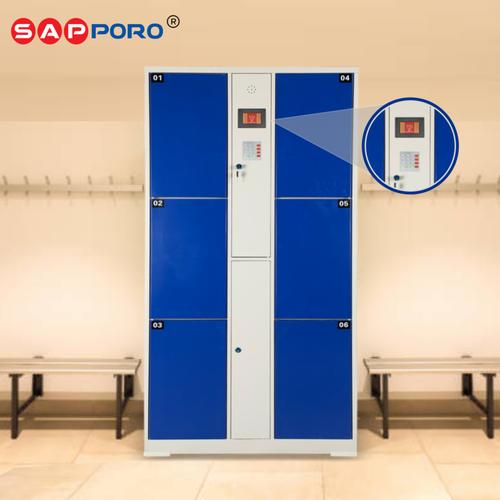 [EZO.6800025] SAPPORO TOULOUSE - Loker Besi Elektrik 6 Pintu | Locker 6 Doors Furniture