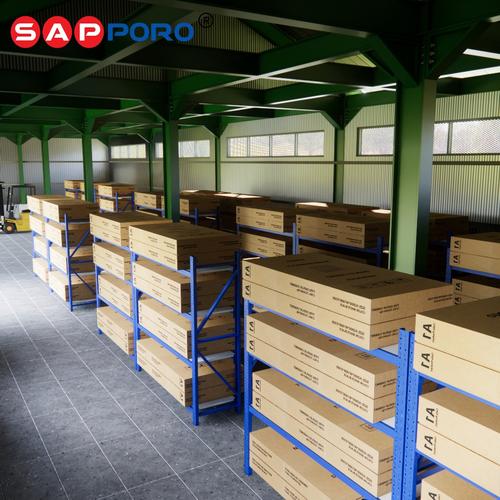 [EZO.6800061] SAPPORO EMDEN - Rak Besi 4 Tingkat | Rak Penyimpanan Logistik Berat | Heavy Duty Storage Rack