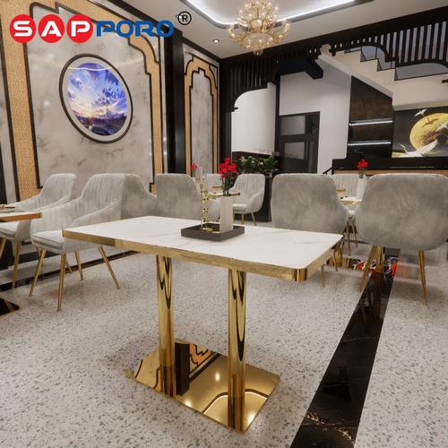 [EZO.6800144] SAPPORO OTTA 120  - Meja Restoran Persegi Panjang | Dining Table