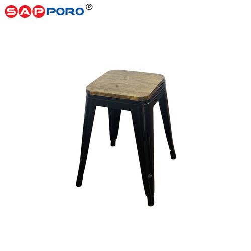 [EZO.6800204] SAPPORO KEMBLA - Kursi Cafe | Kursi Tolix | Dining Chair Besi Kayu