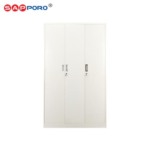 [EZO.6800251] SAPPORO BOLOGNA - Lemari Pakaian Besi 3 Pintu | Steel Wardobe 3 Doors