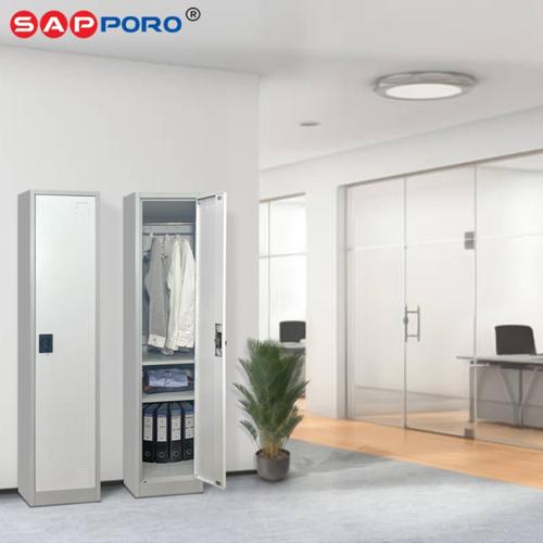 [EZO.6800419] SAPPORO MAINZ - Loker Besi 1 Pintu | Steel Locker Hangers Adjustable Furniture