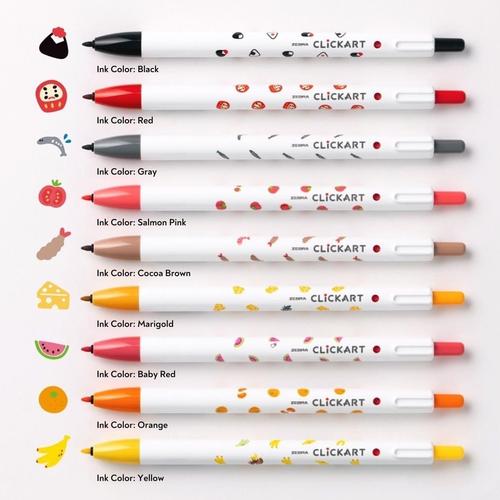 [EZO.7500004] Zebra Clickart Marker Pens/Spidol Pen 0.6mm Series Yurukawa Edition