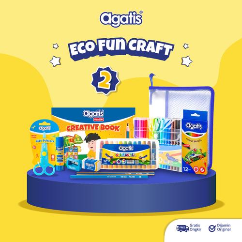 [EZO.7500018] Paket Alat Tulis/Paket Stationery/ Paket Mewarnai Eco Fun Craft 2