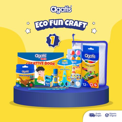 [EZO.7500019] Paket Alat Tulis/Paket Stationery/ Paket Mewarnai Eco Fun Craft 1