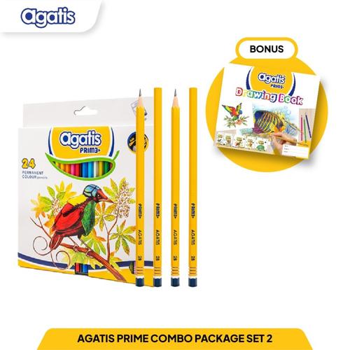 [EZO.7500037] Paket Alat Tulis/Stationery Set/ Paket Mewarnai Agatis Prime Combo Set 2