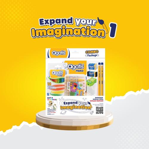 [EZO.7500039] Paket Alat Tulis/Stationery Set/ Paket Mewarnai Agatis Prime Exima Combo Pack