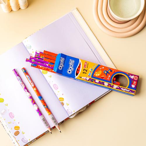 [EZO.7500044] Pensil Tulis Agatis Neopex Hexagonal 2B IMAJIKU- Pet Series - 1Box Isi 12pcs