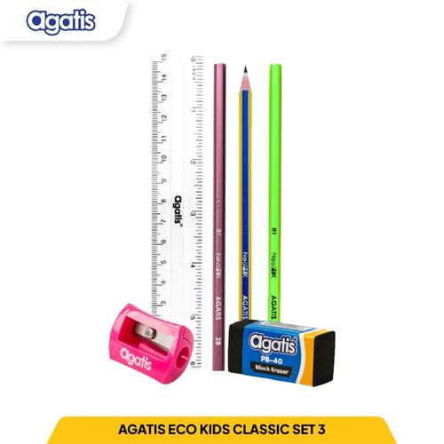 [EZO.7500058] Paket Alat Tulis Pensil Agatis Eco Classic Set