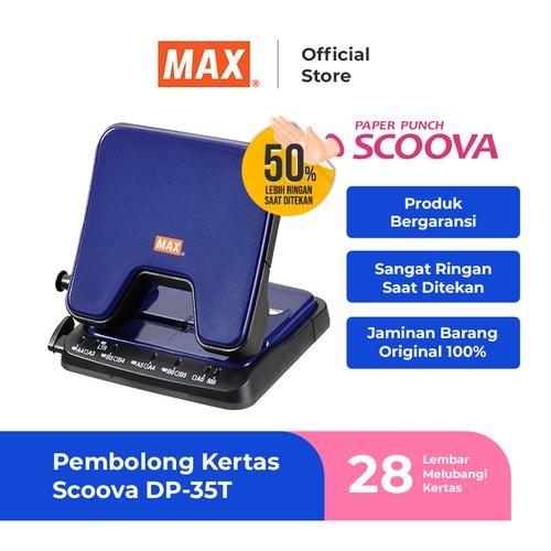 [EZO.7500064] MAX Pembolong Kertas / Paper Punch Hingga 28 Lembar DP-35