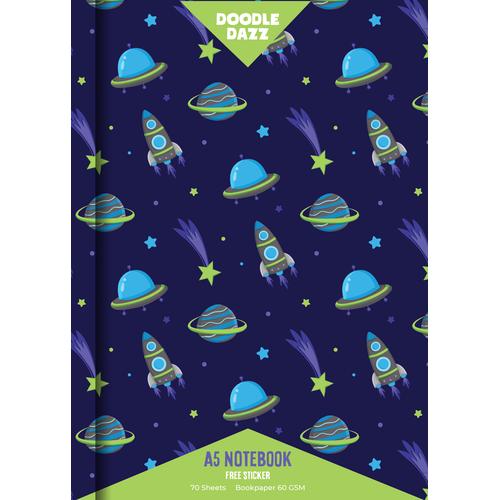 [EZO.7500075] Doodle Dazz Buku Tulis/Notebook/Buku Catatan A5 Junior Joyride