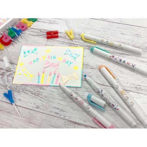 [EZO.7500089] Zebra Mildliner/Highlighter Pen/ Penanda Warna Hello Kitty Limited Edition Set Isi 5 Pcs
