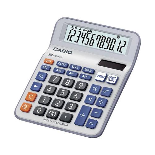 [EZO.7500150] Kalkulator Toko/Dagang Casio MC-12M (12 Digit)