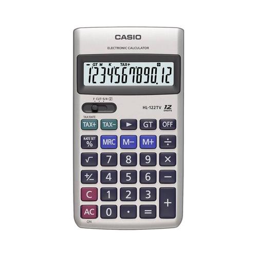 [EZO.7500156] Kalkulator Praktis Casio HL-122TV (12 Digit)