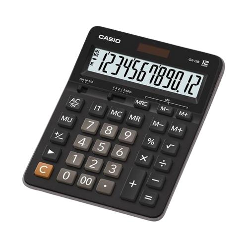[EZO.7500159] Kalkulator Toko/Dagang Casio GX-12B (12 Digit) - Black