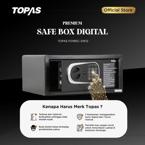 [EZO.7500221] Safety Box Topas Kotak Penyimpanan Uang Topas FD195C